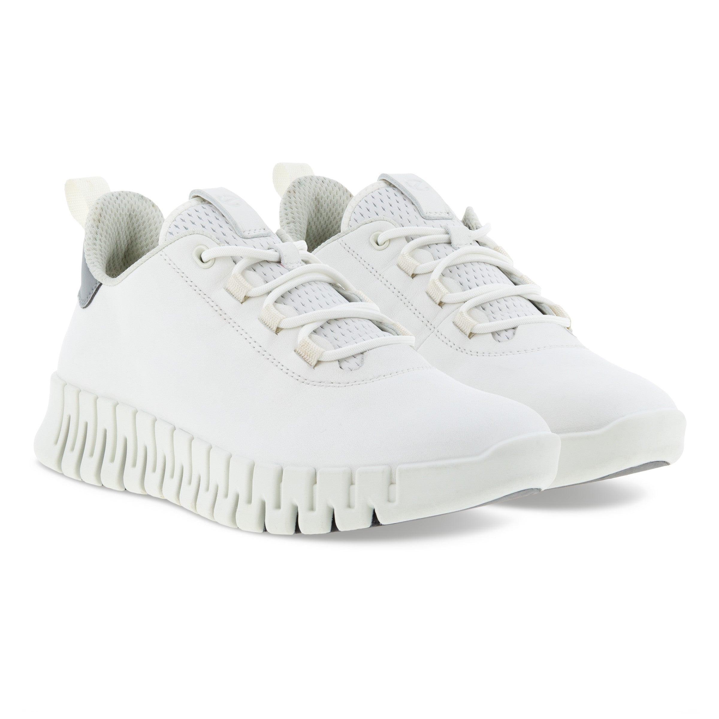 Baskets à lacets ECCO GRUUV en cuir blanc