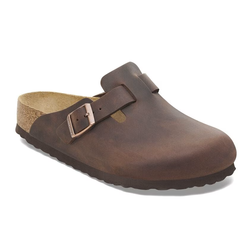 BIRKENSTOCK BOSTON CUIR HUILÉ HABANA SOUPLE