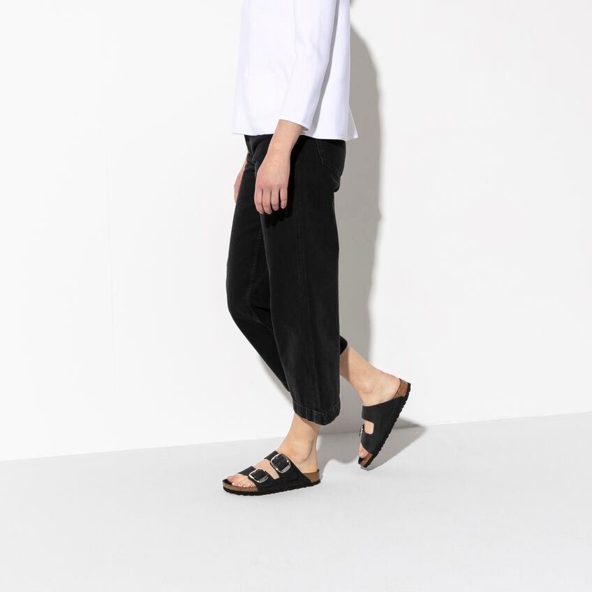 BIRKENSTOCK ARIZONA BIG BUCKLE NOIR HUILÉ