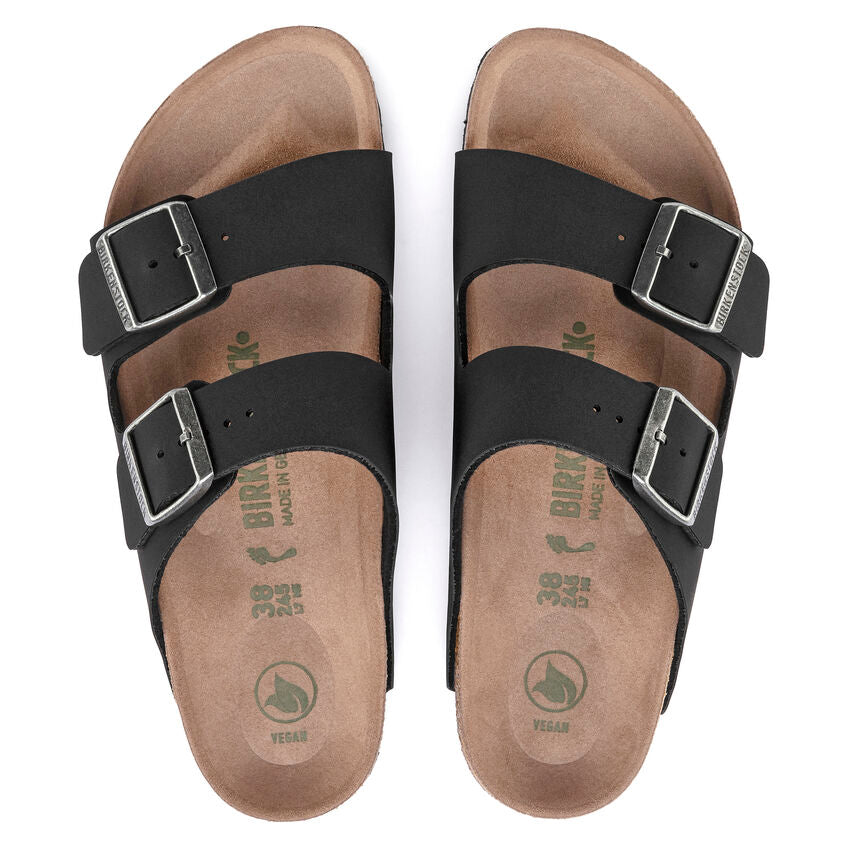 BIRKENSTOCK ARIZONA VEGAN BIRKIBUC NOIR
