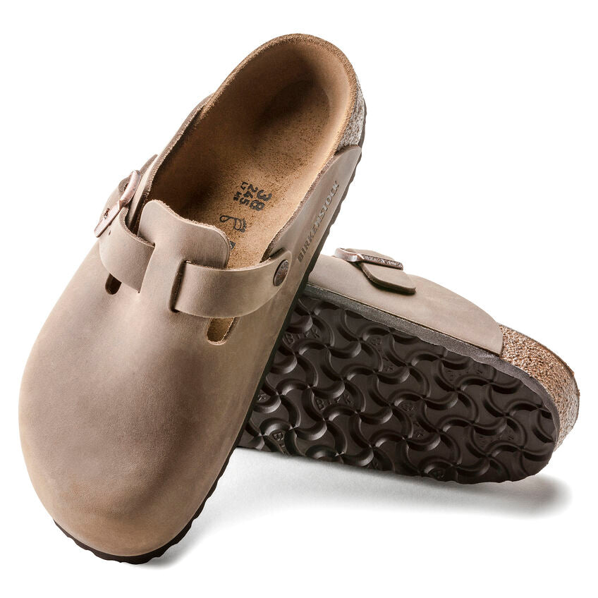 BIRKENSTOCK BOSTON TOBACCO BROWN OILED LEATHER