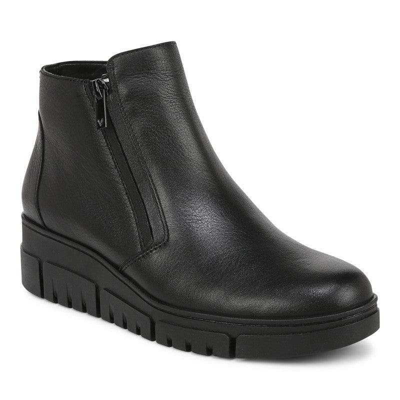 BOTTINES COMPENSÉES VIONIC UPTOWN SUR EN CUIR NOIR