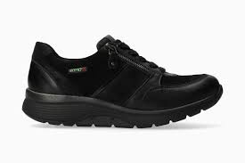 BASKETS MEPHISTO SANO IZAE EN CUIR DAIM NOIR