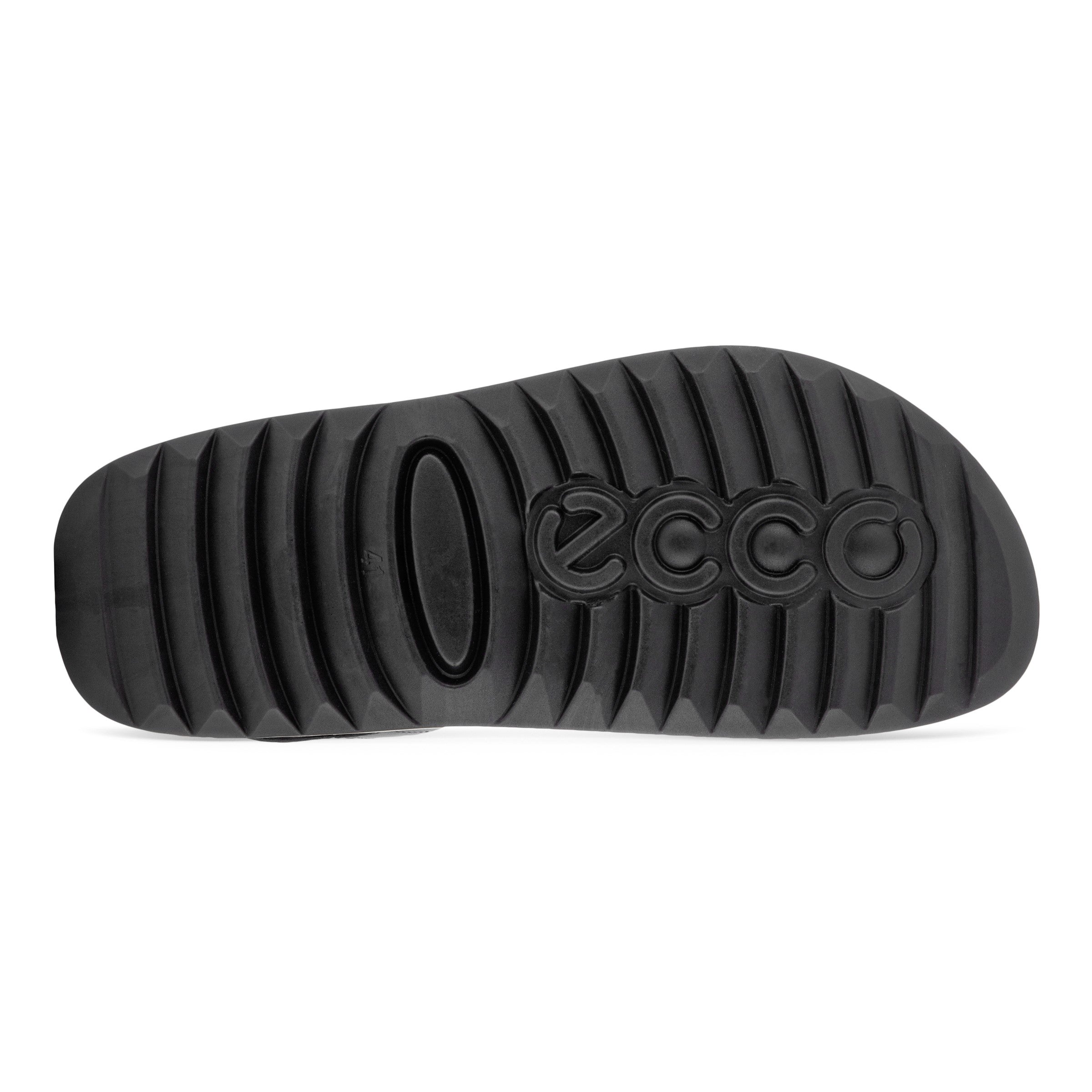 Sandale plate ECCO Cozmo Ms avec bride arrière noire