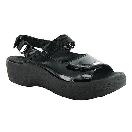 WOLKY JEWEL SANDAL BLACK PATENT LEATHER
