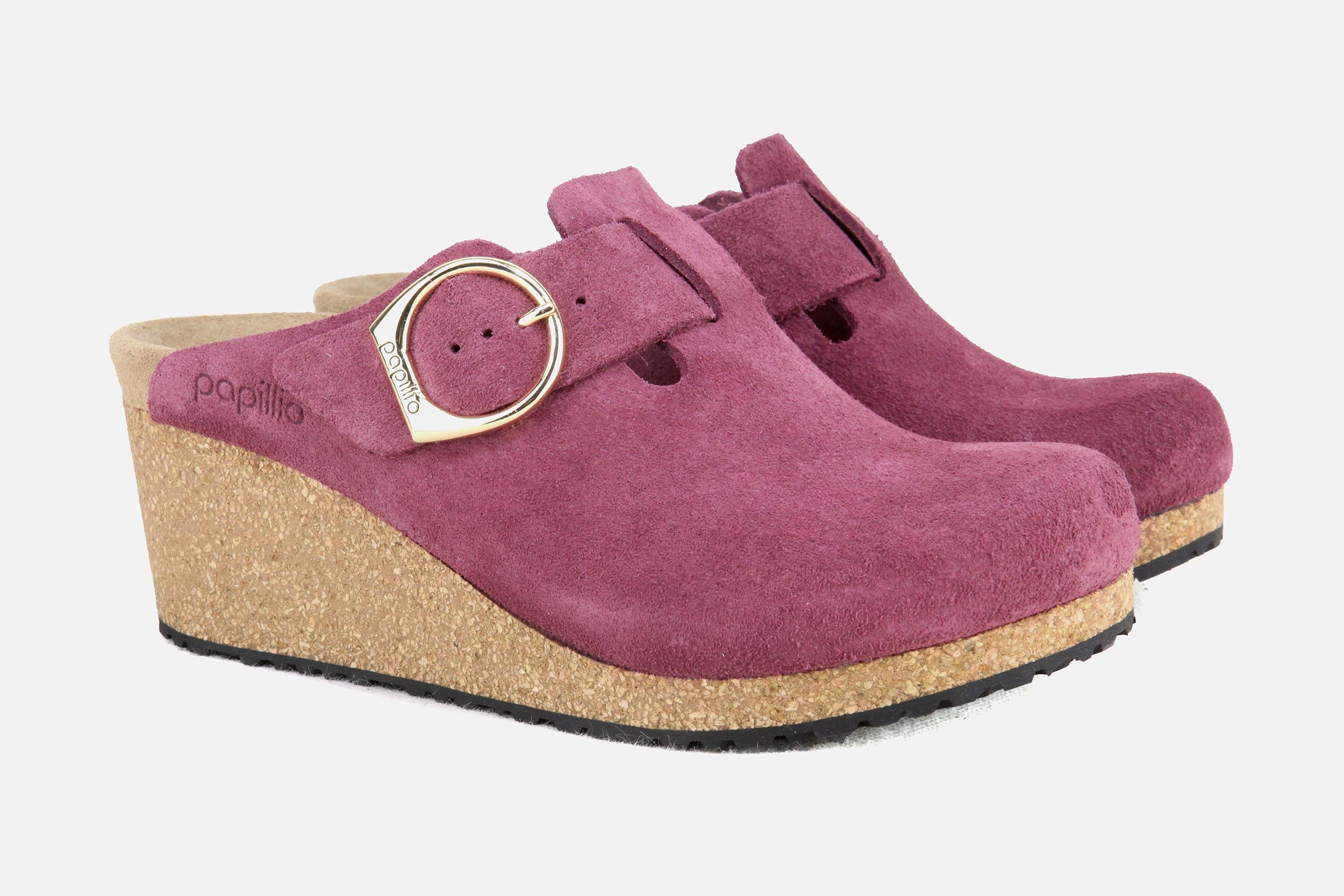 BIRKENSTOCK FANNY RING BUCKLE BERRY CRUSH SUEDE