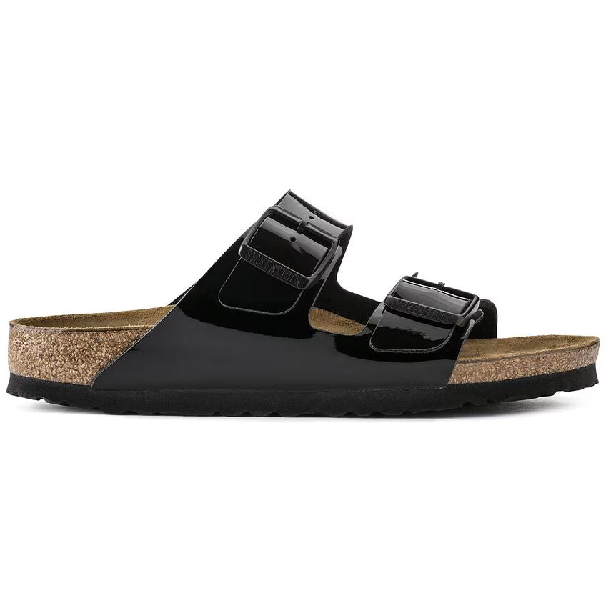 BIRKENSTOCK ARIZONA BIRKO FLOR BREVET NOIR