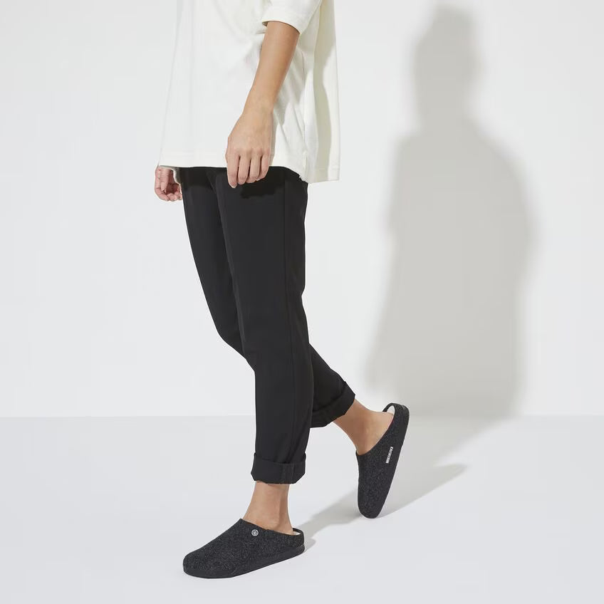 BIRKENSTOCK SLIPPERS ZERMATT ANTHRACITE/ NATURAL WOOL/ SHEARLING