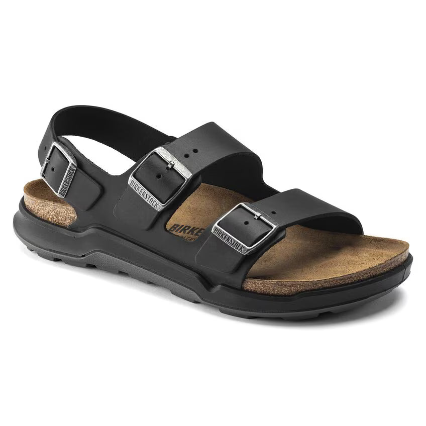 BIRKENSTOCK MILANO CT CUIR HUILÉ NOIR