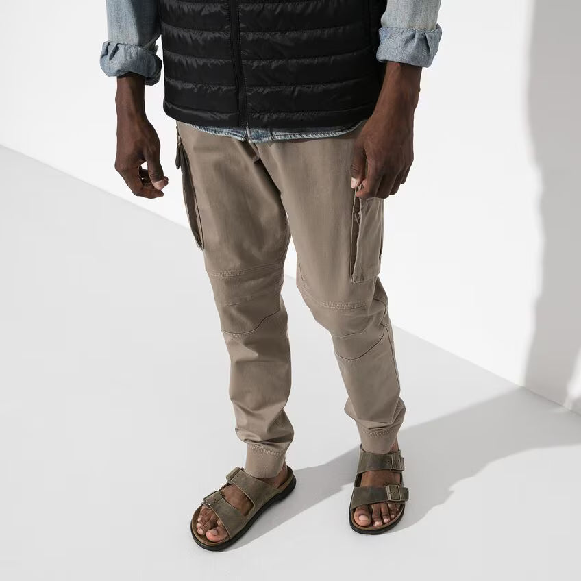 BIRKENSTOCK ARIZONA CT ARTIC OLD CUIR HUILÉ KAKI DÉLAVÉ