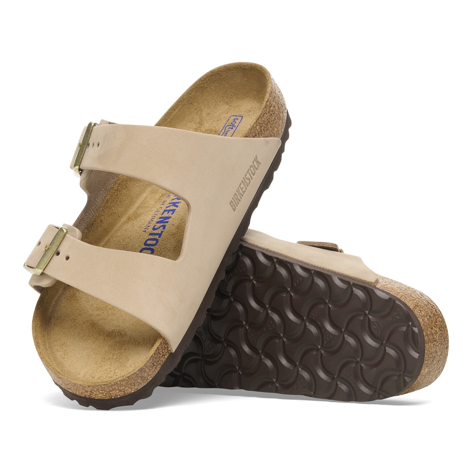 BIRKENSTOCK ARIZONA SFB SANDCASTLE NUBUCK 