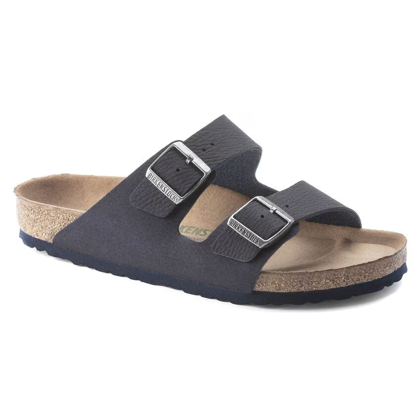 BIRKENSTOCK ARIZONA VEGAN DÉSERT DUST INDIGO MICROFIBRE