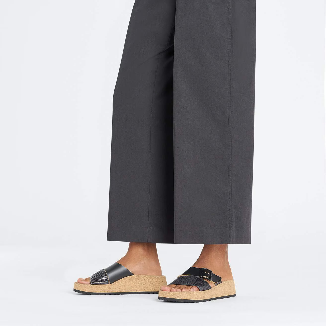 BIRKENSTOCK ALMINA NU RAPHIA NOIR