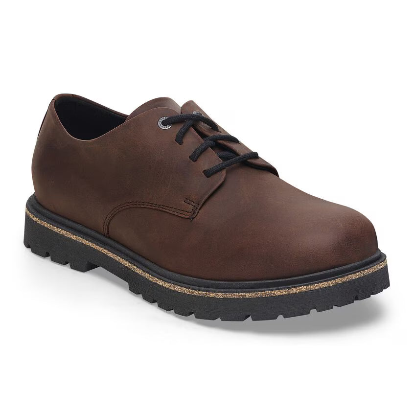 BIRKENSTOCK HIGHWOOD BAS À LACETS HABANA CUIR HUILÉ