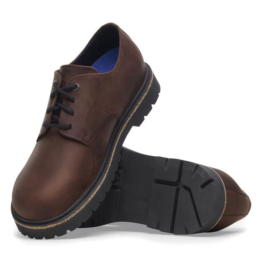 BIRKENSTOCK HIGHWOOD BAS À LACETS HABANA CUIR HUILÉ