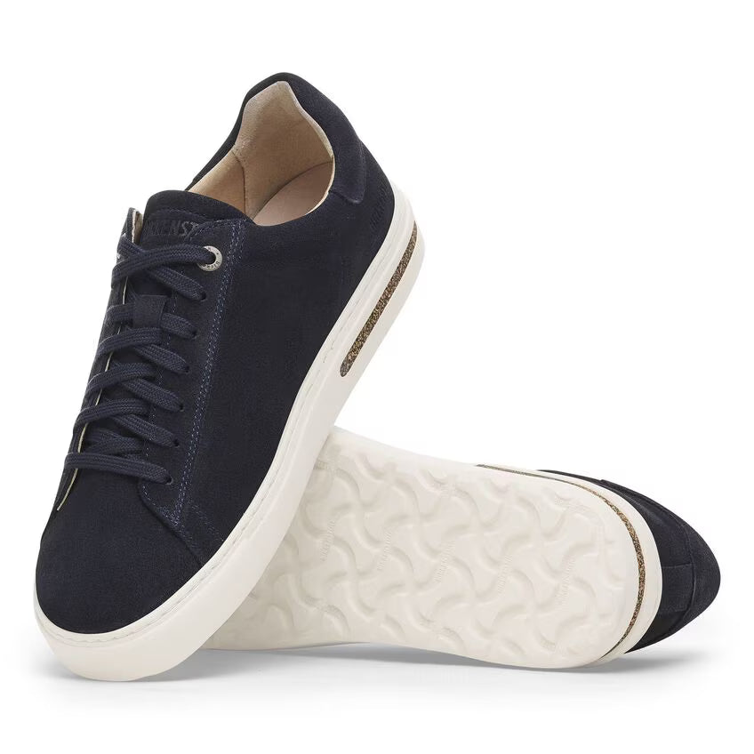 BIRKENSTOCK BEND BASSES À LACETS EN CUIR DAIM MIDNIGHT 