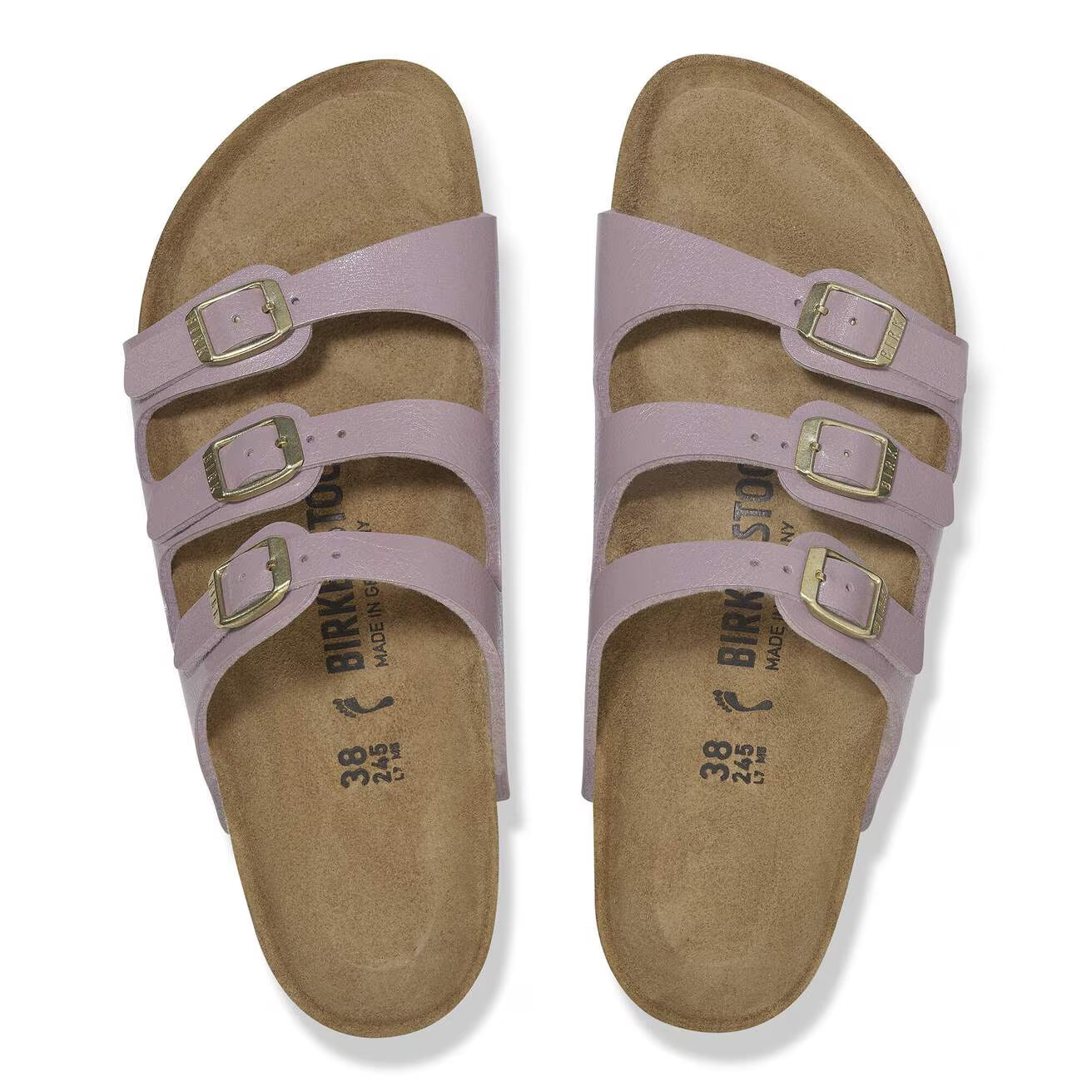 BIRKENSTOCK FLORIDA BF GRACEFUL VIOLET DÉLAVÉ