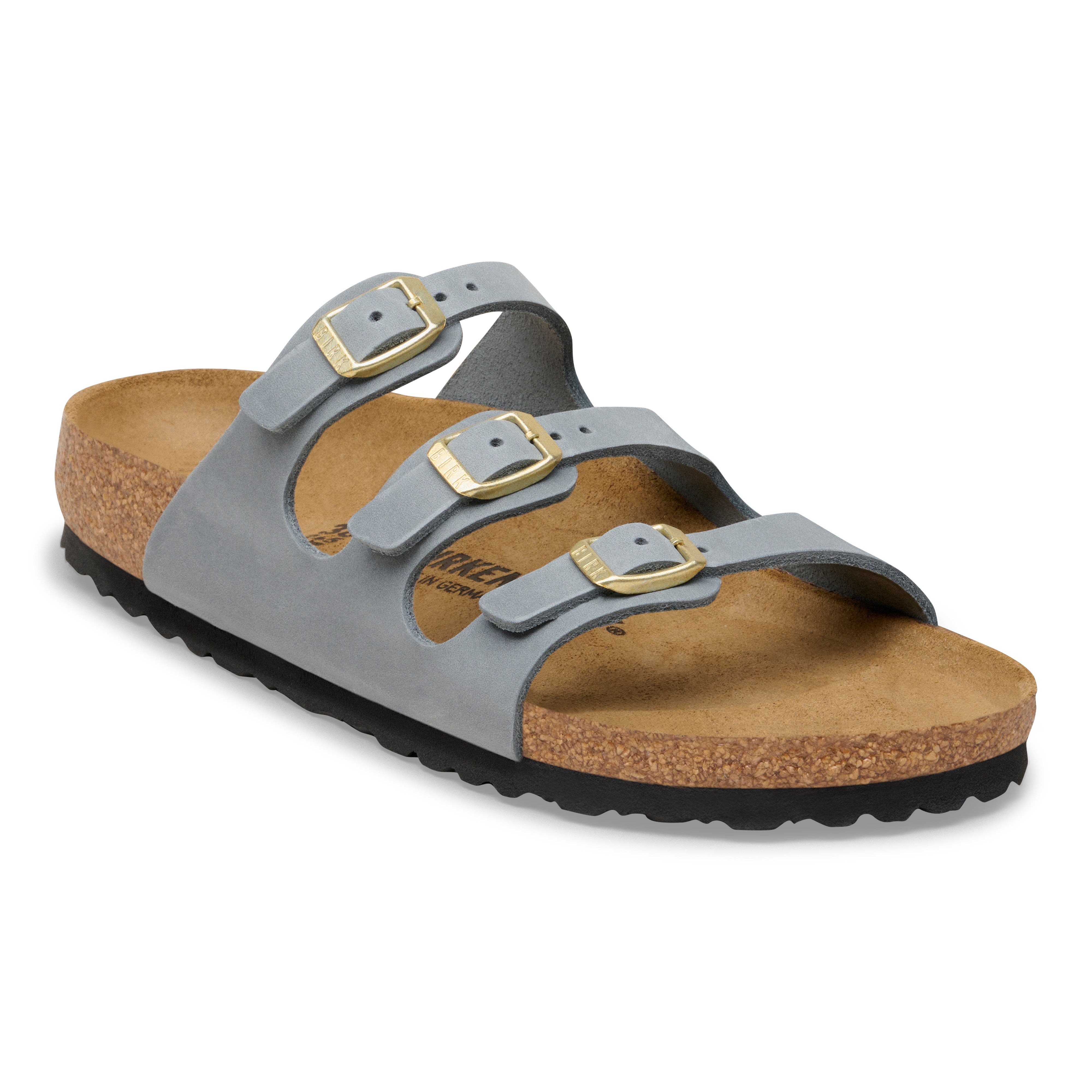 BIRKENSTOCK Florida Oiled Leather Basalt Gray