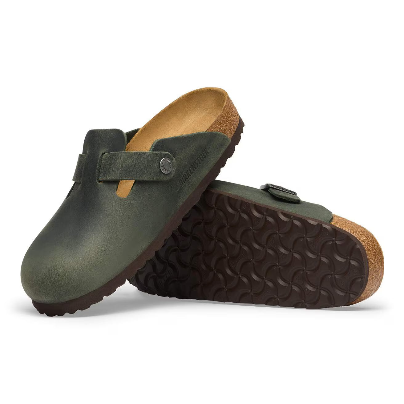 BIRKENSTOCK BOSTON CUIR HUILÉ COGNAC