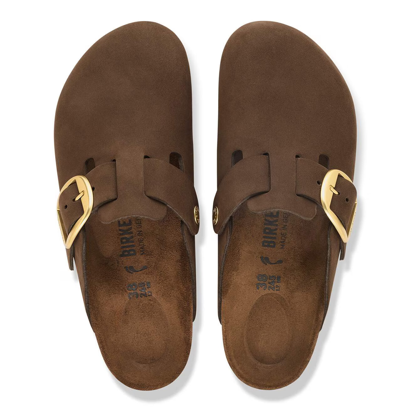 Birkenstock Boston Big Buckle Nubuck Leather