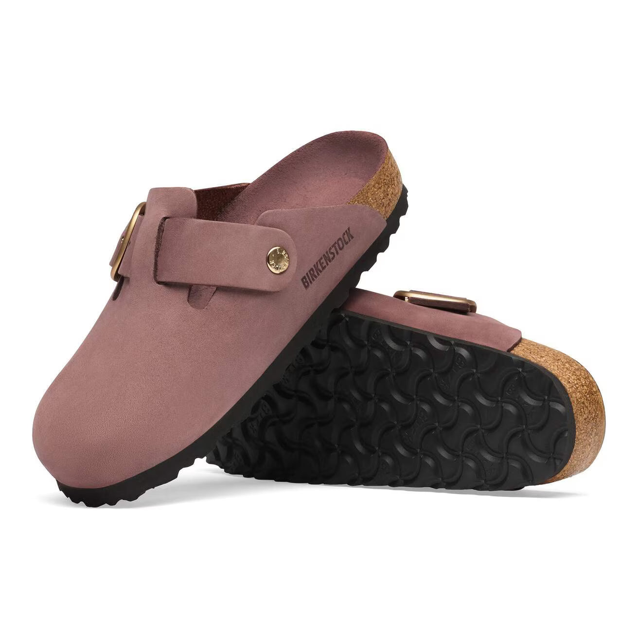 Birkenstock Boston Big Buckle Nubuck Leather
