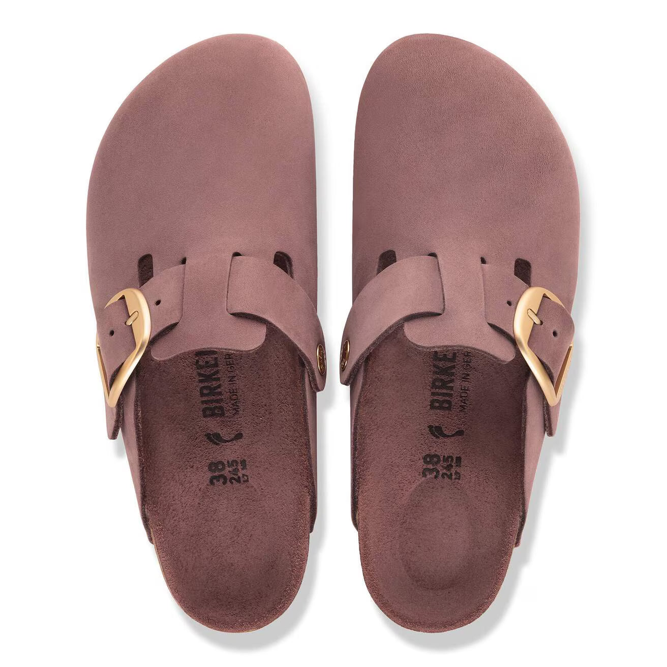 Birkenstock Boston Big Buckle Nubuck Leather
