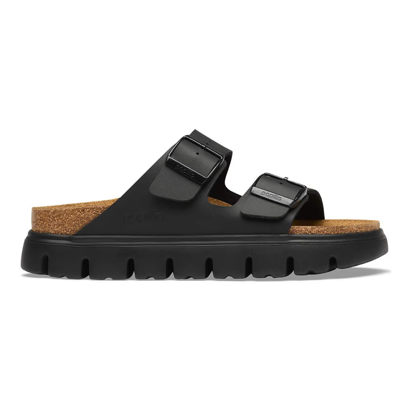 BIRKENSTOCK ARIZONA CHUNKY BIRKO-FLOR NOIR/NOIR