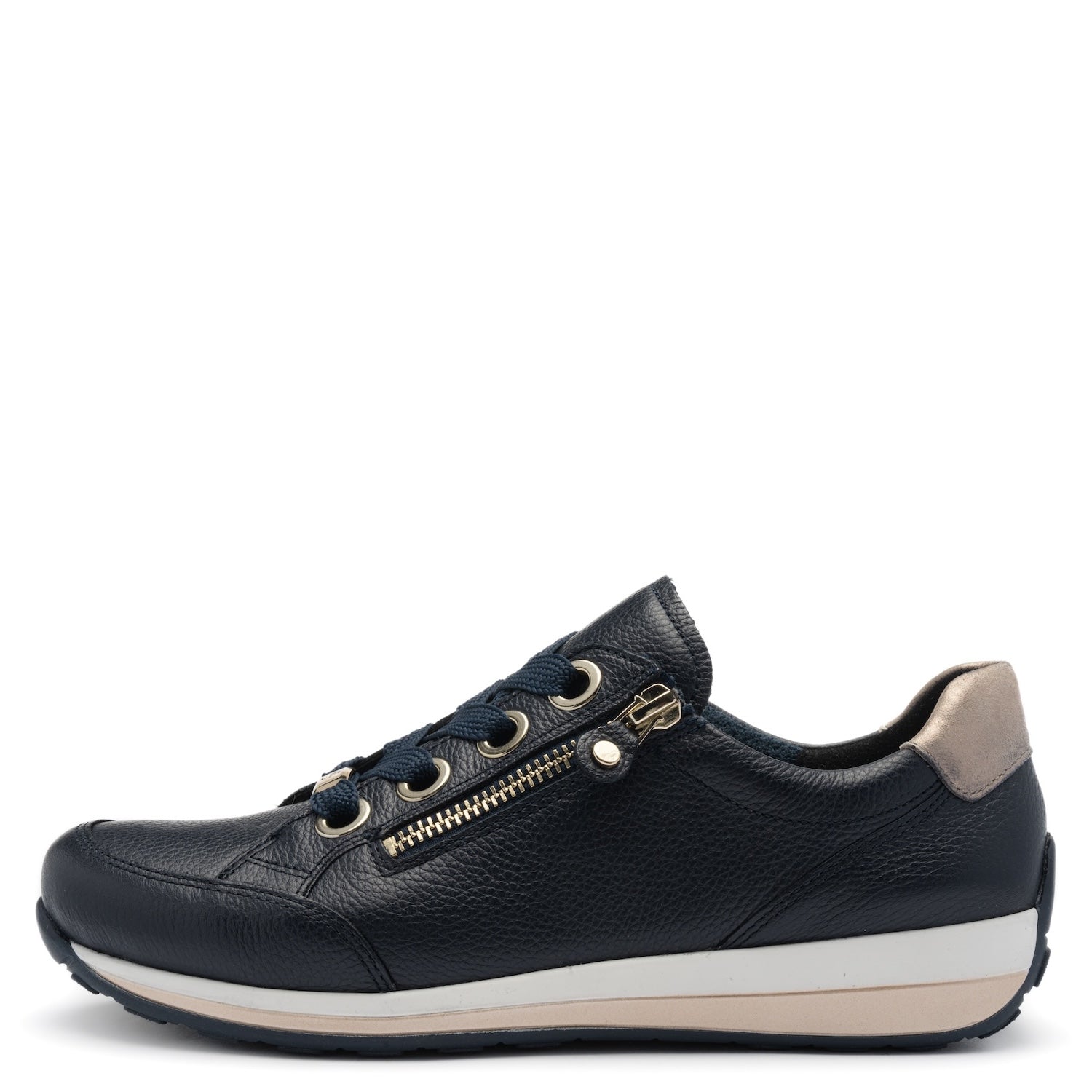 ARA SHOES Ollie Lace Up Side Zip