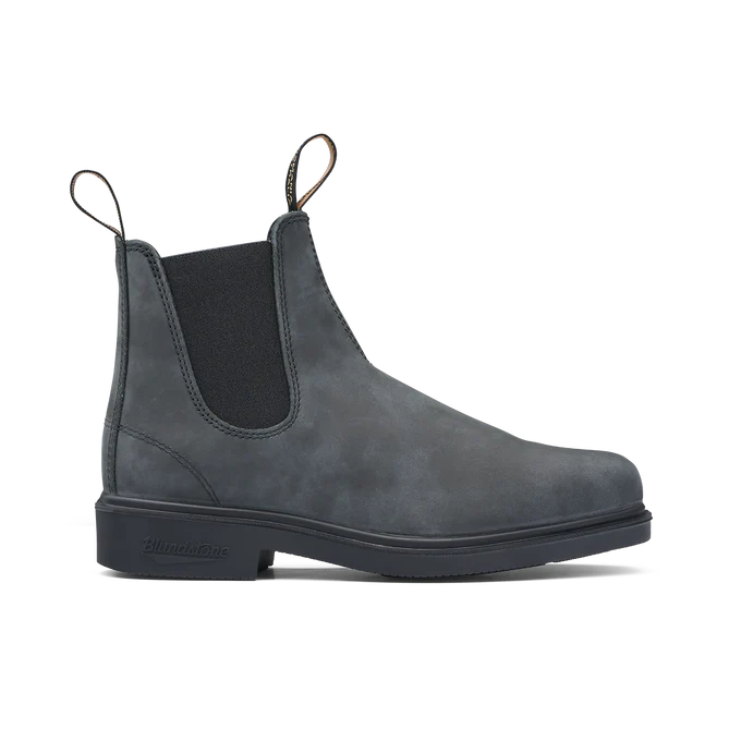 BLUNDSTONE 1308 CHISEL TOE DRESS BOOT RUSTIC BLACK