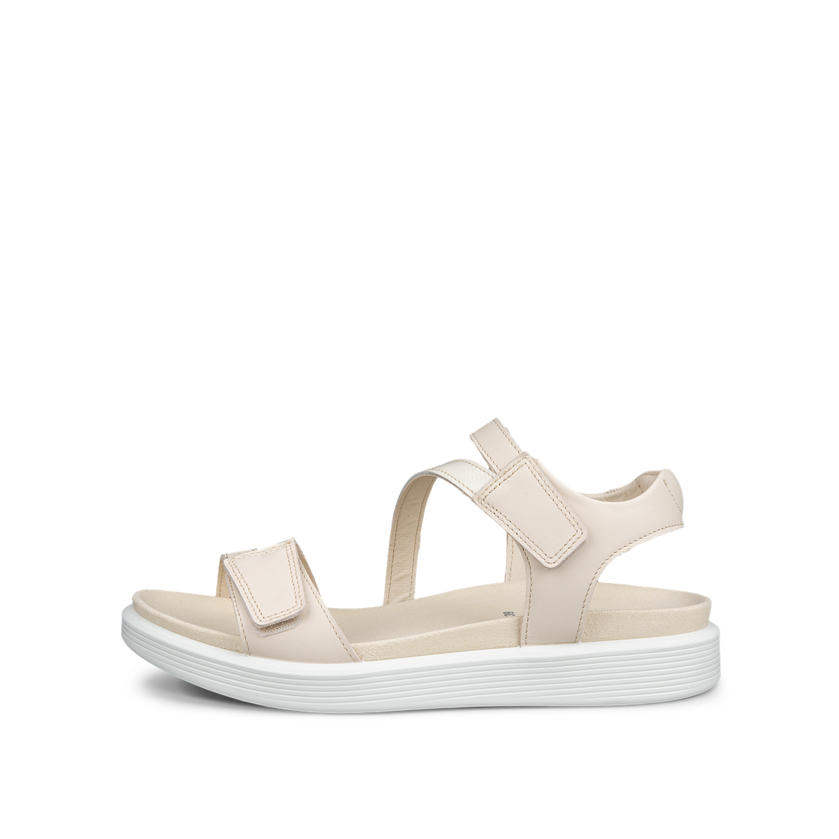 ECCO SOFT SANDAL W 3-STRAP LIMESTONE