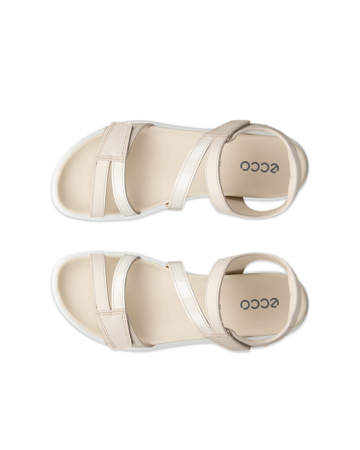 ECCO SOFT SANDAL W 3-STRAP LIMESTONE