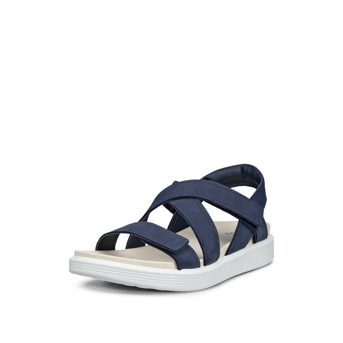 ECCO SOFT SANDAL W CROSS STRAP MARINE