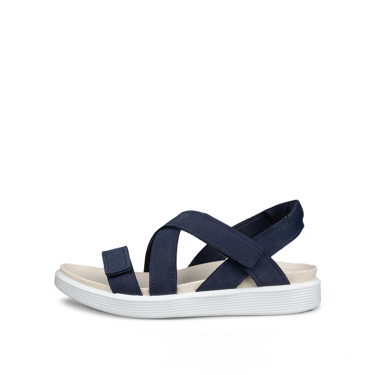 ECCO SOFT SANDAL W CROSS STRAP MARINE