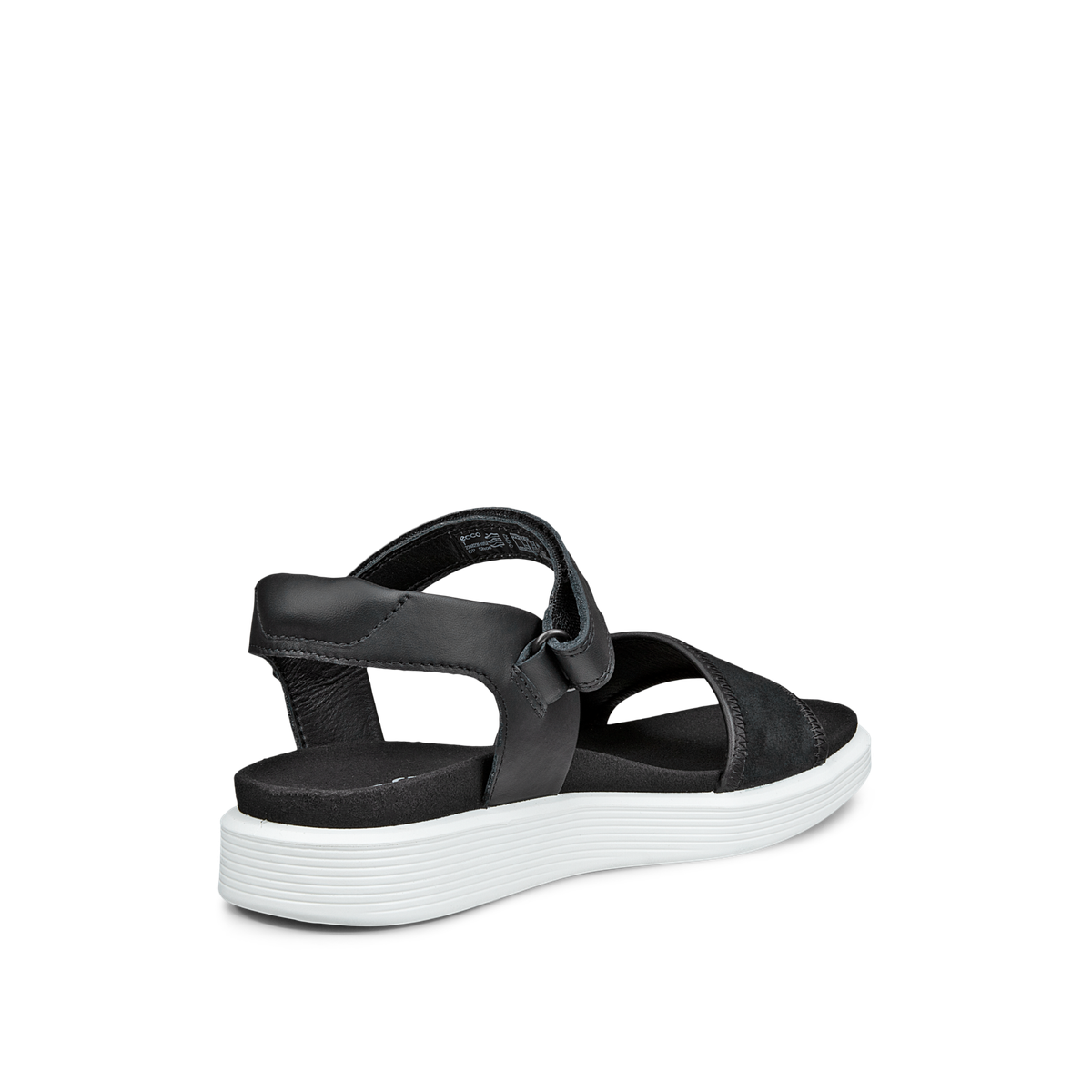 ECCO SOFT SANDAL W  2-STRAP BLACK