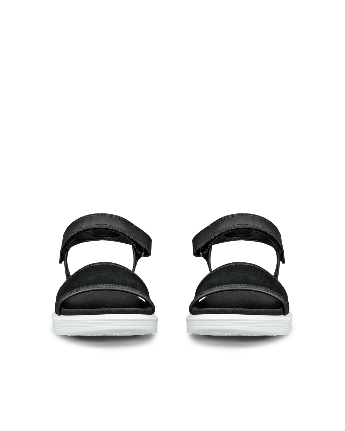 ECCO SOFT SANDAL W  2-STRAP BLACK