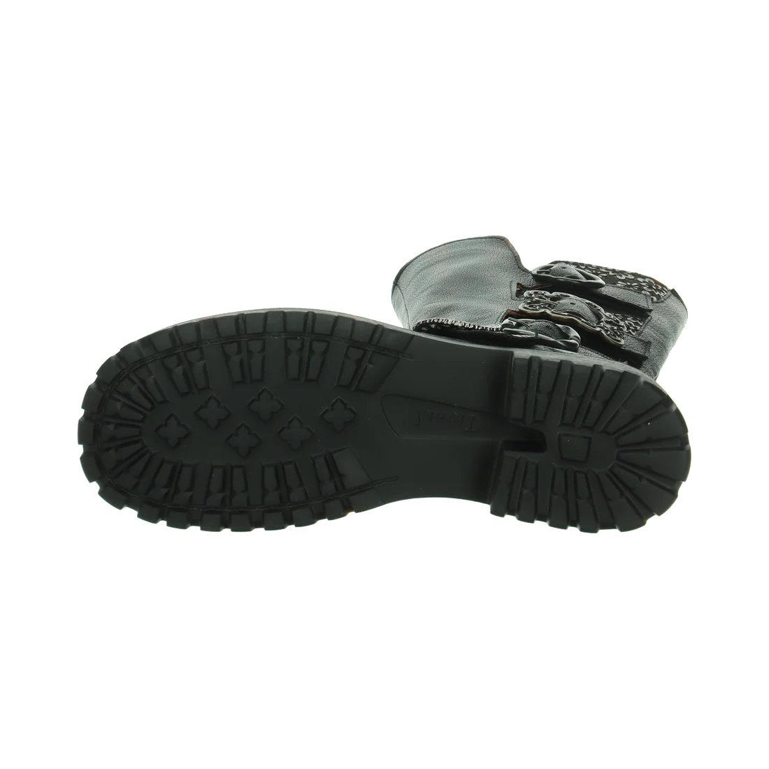 Think! Trento Women’s Buckle Boot – Black Kombi