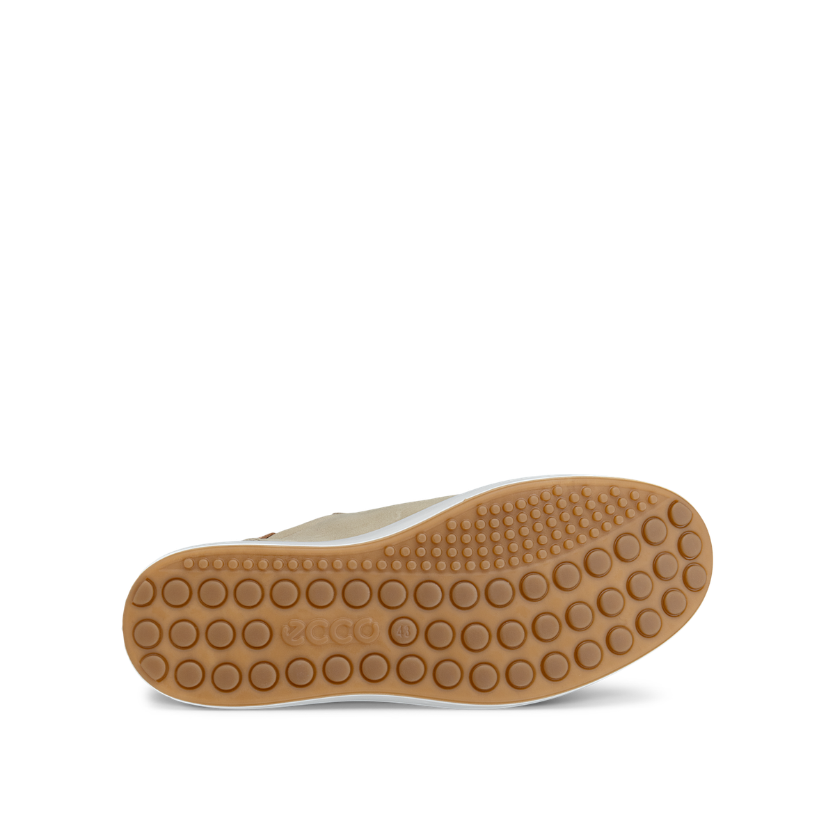 ECCO SOFT 7 M EASY SLIP LACE NUTMEG BROWN/CASHMERE