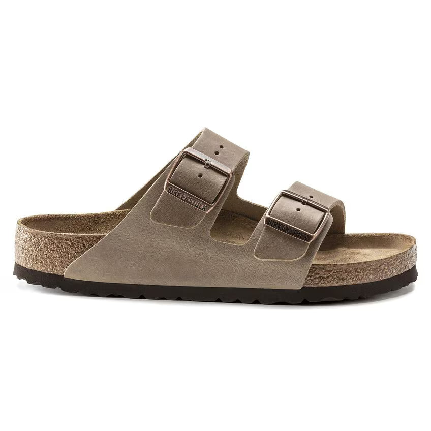 BIRKENSTOCK ARIZONA SFB CUIR HUILÉ TABAC