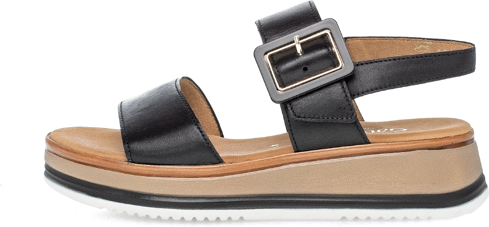 GABOR SANDAL MH 2-STRAP BS G BLACK