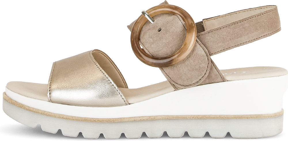 GABOR SANDAL LH 2-STRAP BS POWDER