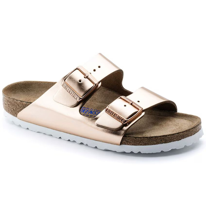 BIRKENSTOCK ARIZONA SEMELLE INTÉRIEURE SOUPLE CUIVRE MÉTALLIQUE