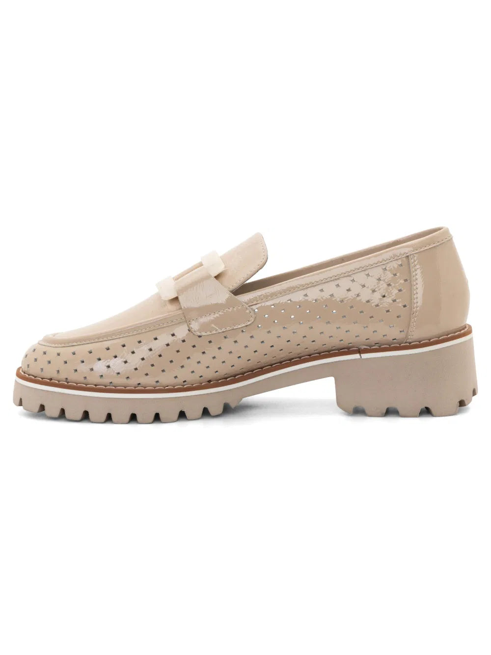 CHAUSSURES ARA MOCASSINS KEGON PERF CUIR VERNI NUDE