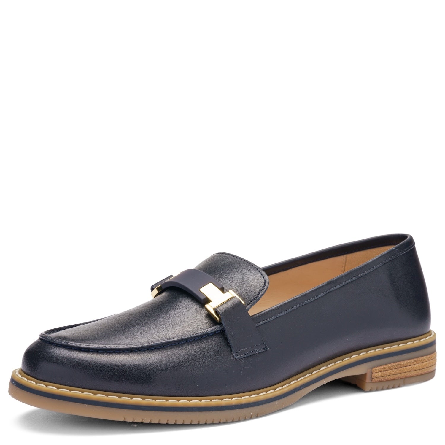 ARA Angelica loafer navy women comfort shoe front view