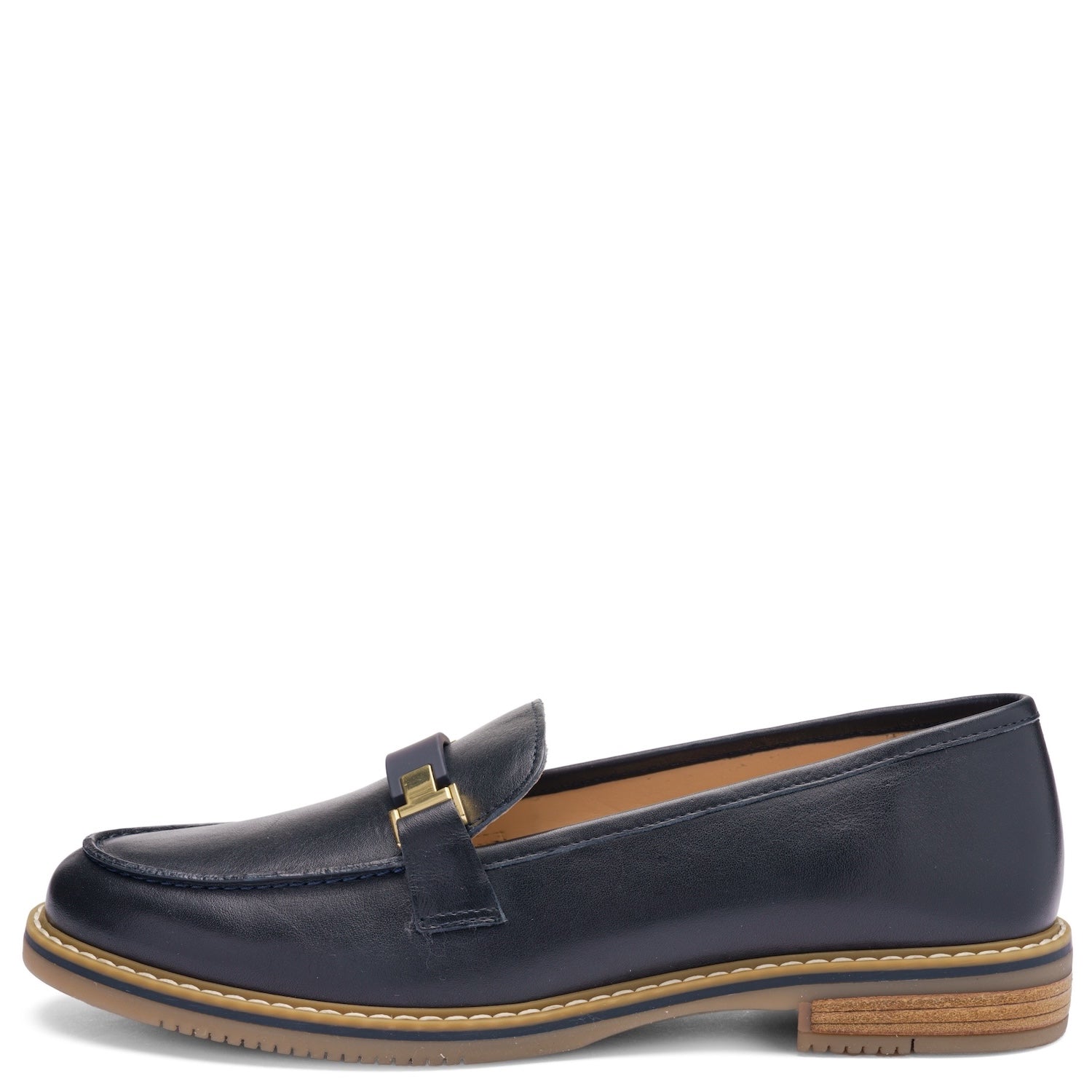 ARA Angelica loafer navy women comfort shoe side view