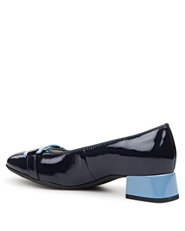 ARA SHOES GALLANT 2 PUMP NAVY PATENT METALLIC LEATHER WOMEN SHOP ONLINE FOOT SENSATION CANADA TORONTO VANCOUVER EDMONTON MONTREAL QUEBEC ONTARIO FREE FAST SHIPPING BEST PRICE