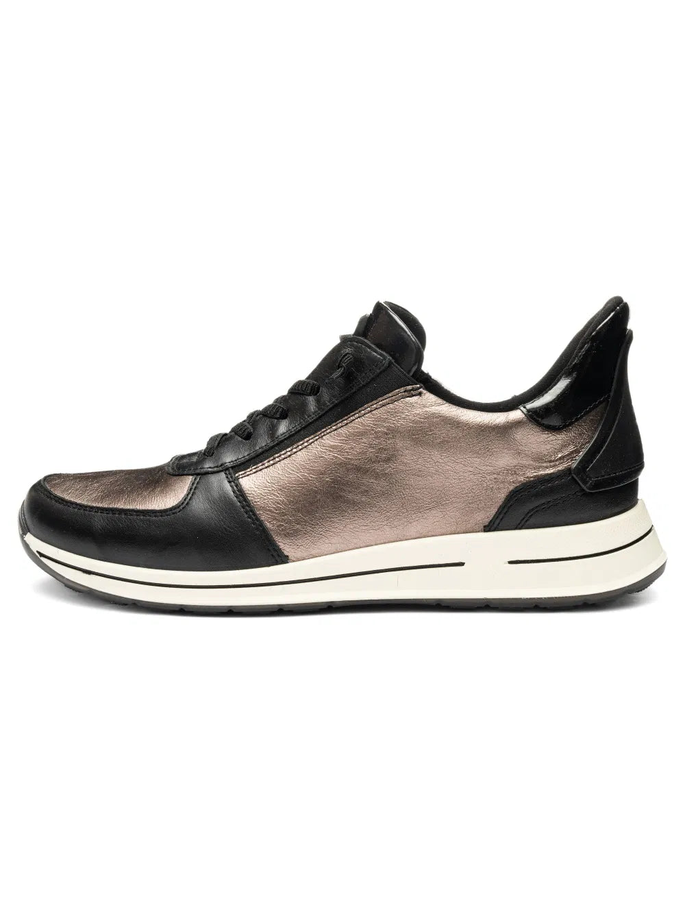 ARA SHOES Ovation Elastic Lace Up Cashemere Calf Leather