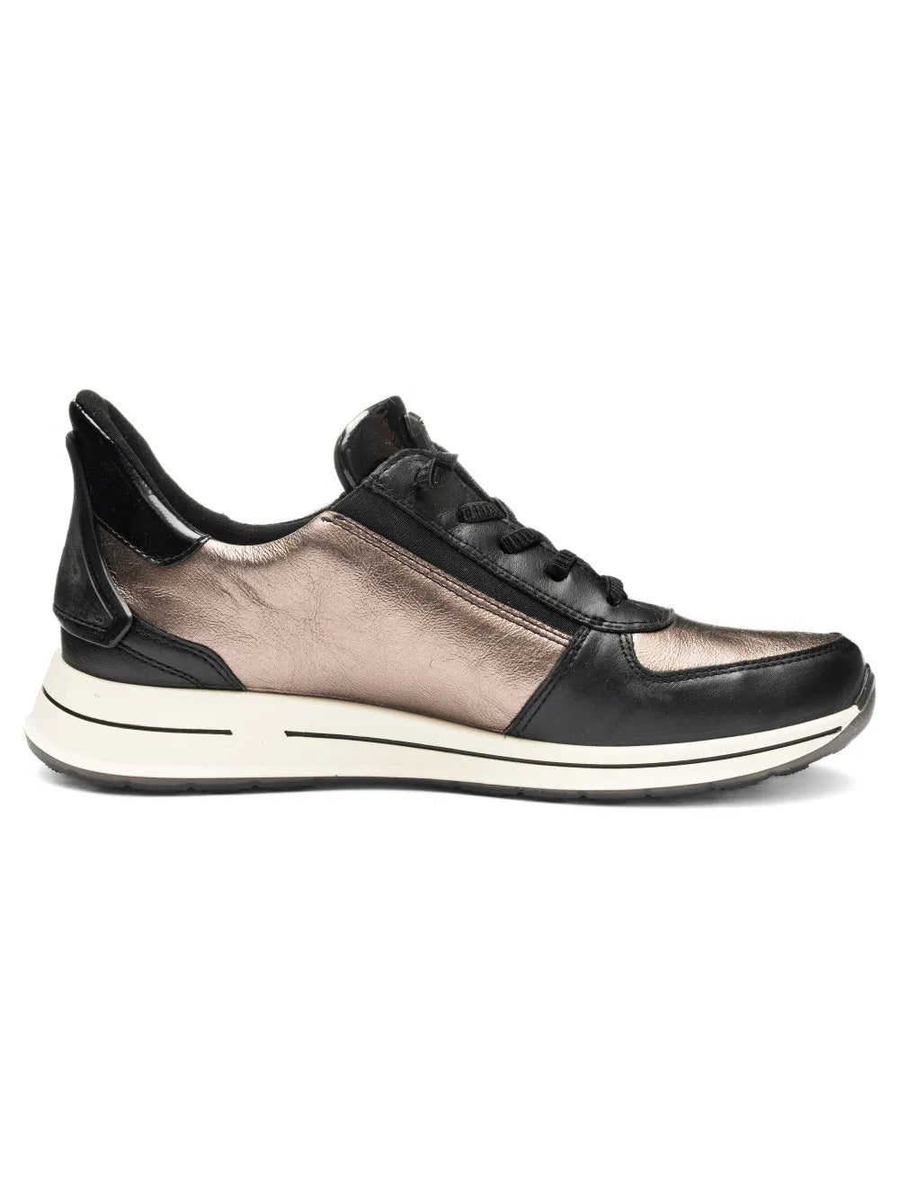 ARA SHOES Ovation Elastic Lace Up Cashemere Calf Leather