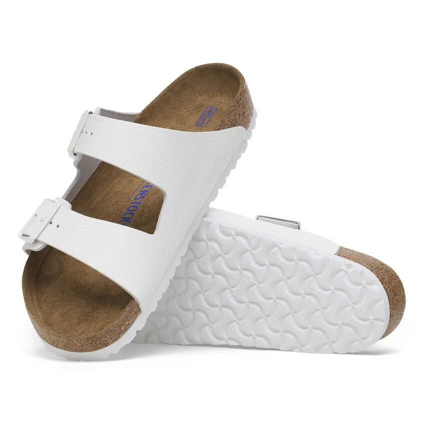 BIRKENSTOCK ARIZONA SFB CUIR BLANC