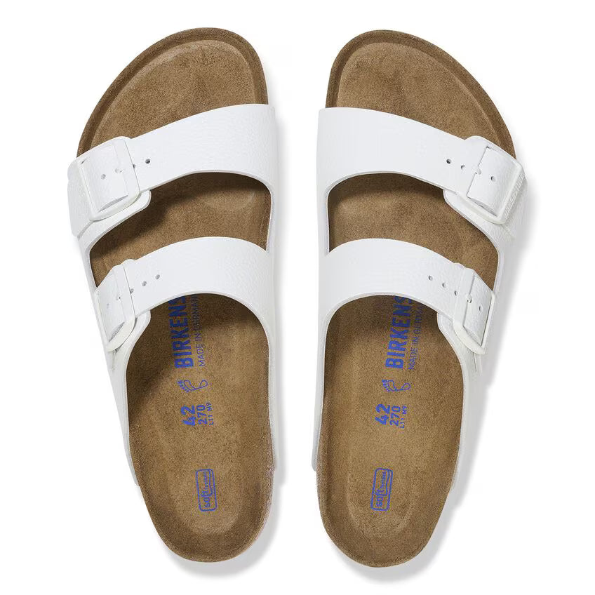 BIRKENSTOCK ARIZONA SFB CUIR BLANC