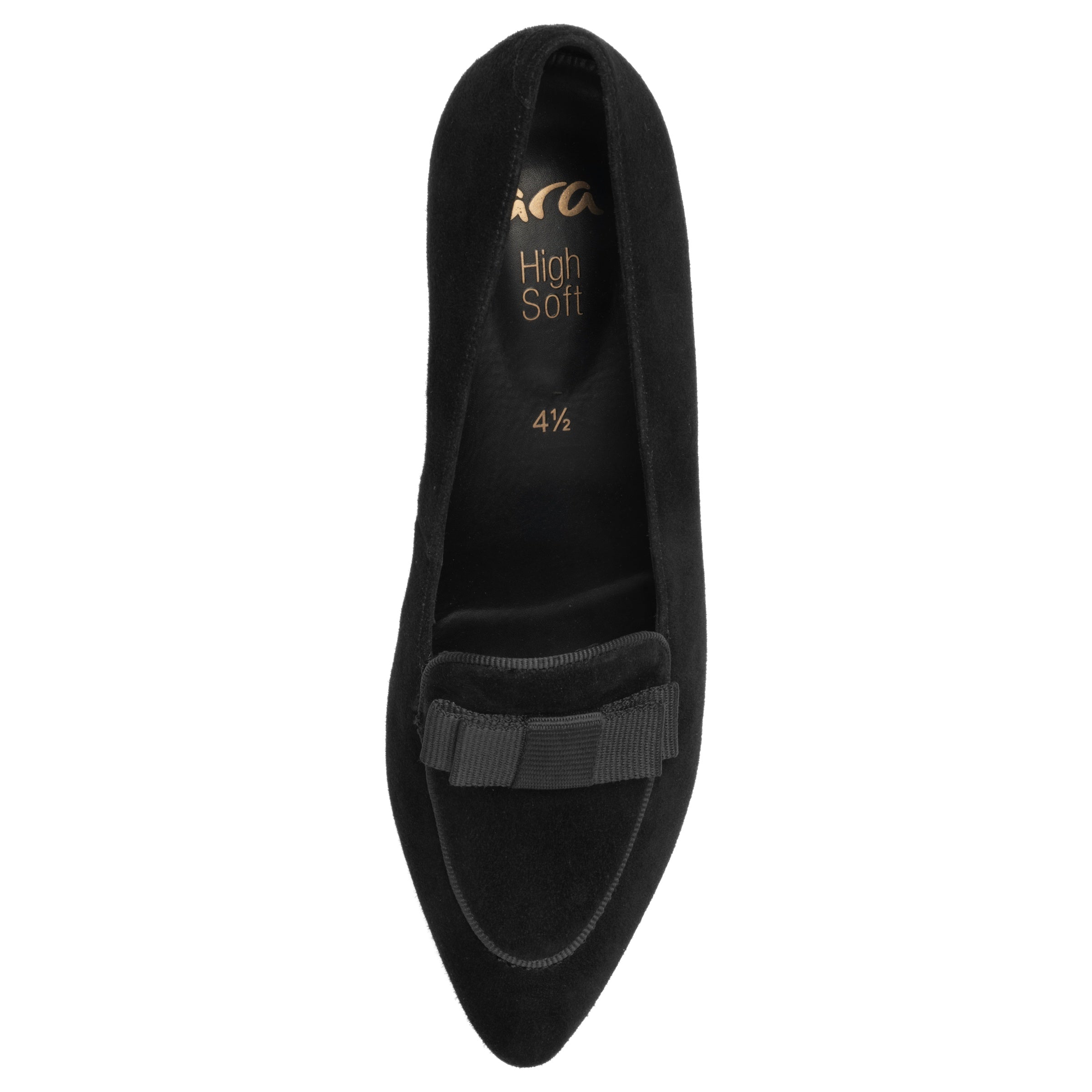 ARA SHOES Azalea Black Suede Leather